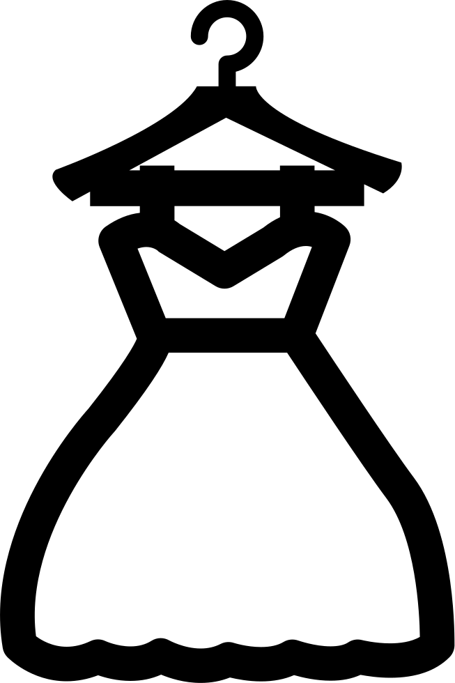 Dress On A Hanger Comments - Icon Hanger Png (653x980), Png Download