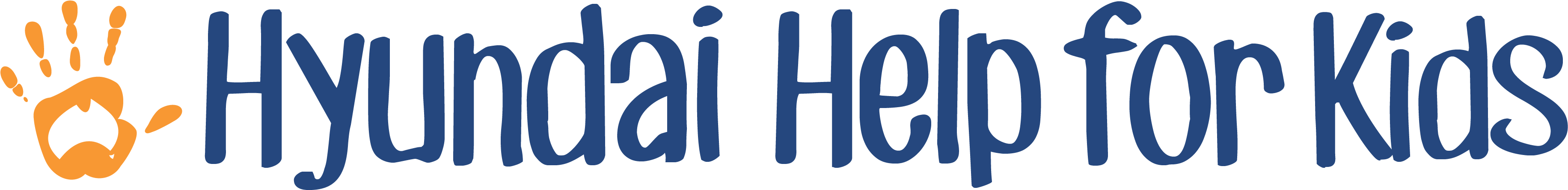 Hyundai Help For Kids - Hyundai Helps For Kids Logo (4213x900), Png Download