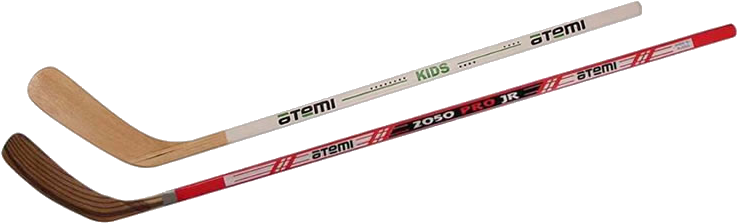 Two-piece Sticks - Rink Bandy (750x226), Png Download