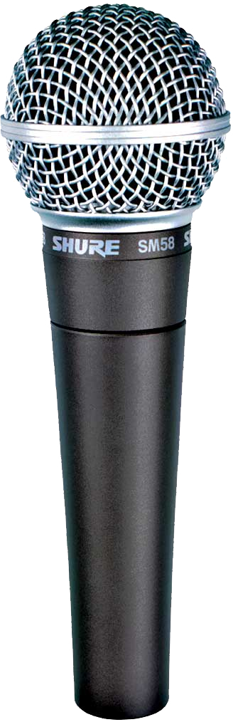 Microphone Png Image - Shure Sm58 - Microphone (328x1014), Png Download