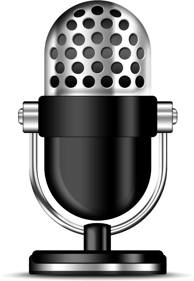 Radio Station Microphone Png Transparent - Microphone Clipart Png (621x898), Png Download