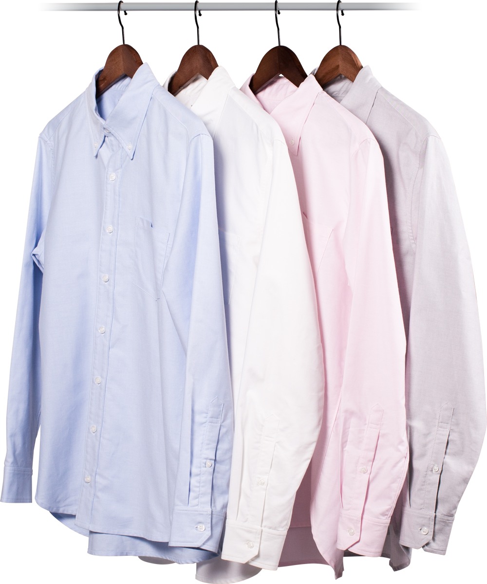 Download Row Of Oxford Shirts On Hangers Clothes Hanger Png Image With No Background Pngkey Com
