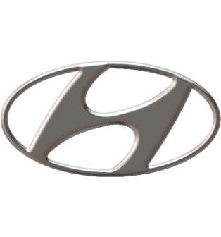 Photo Hyundai Png Hyundai White Logo Png - Hyundai (358x359), Png Download