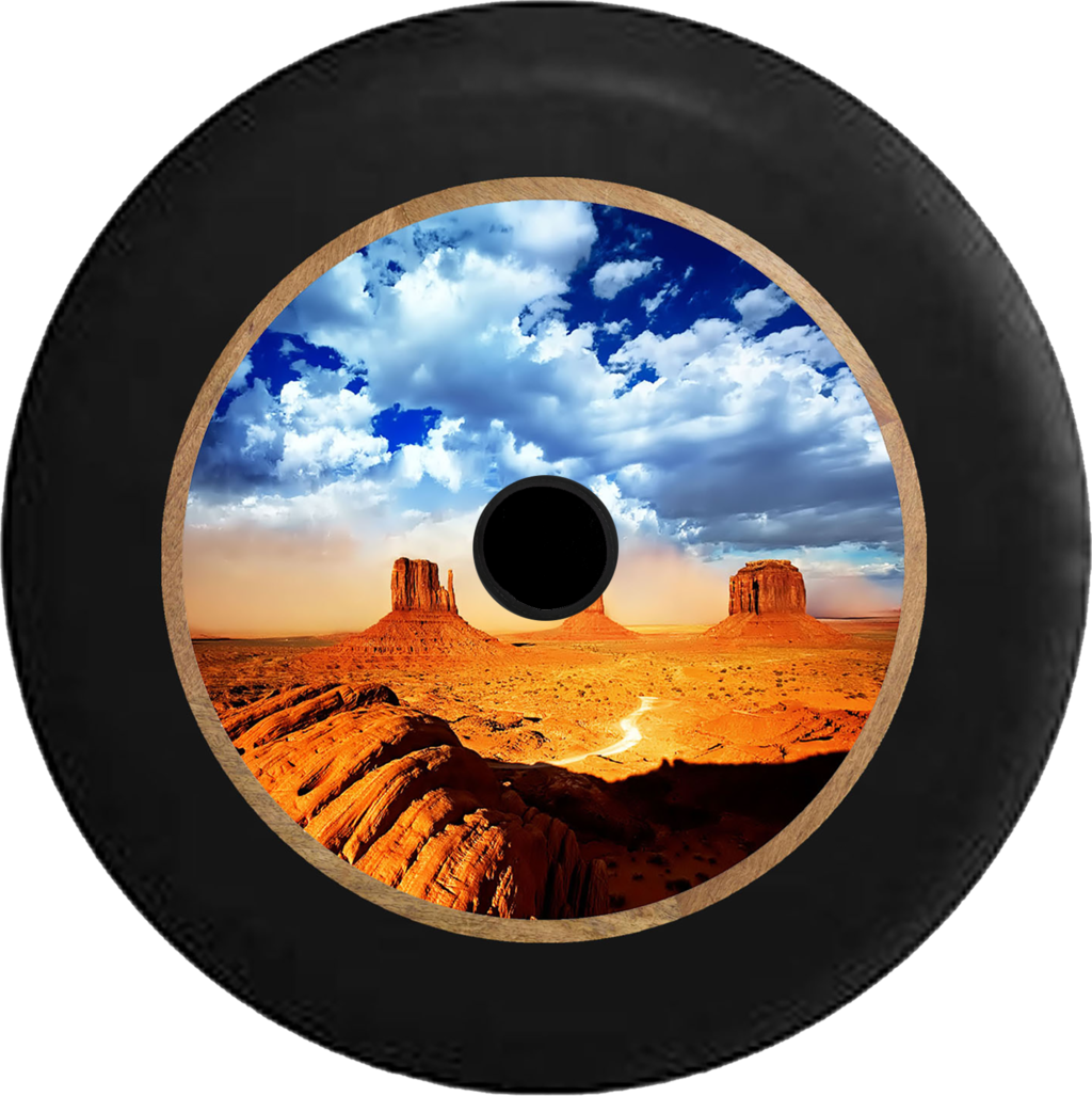 Jeep Wrangler Jl Backup Camera Desert Plateau Blue - Monument Valley (1024x1027), Png Download