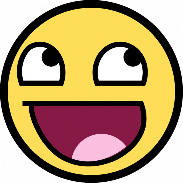 The Awesome Smiley Face By Thevideogameguy-d5atcdm - Awesome Face Transparent Background (640x640), Png Download