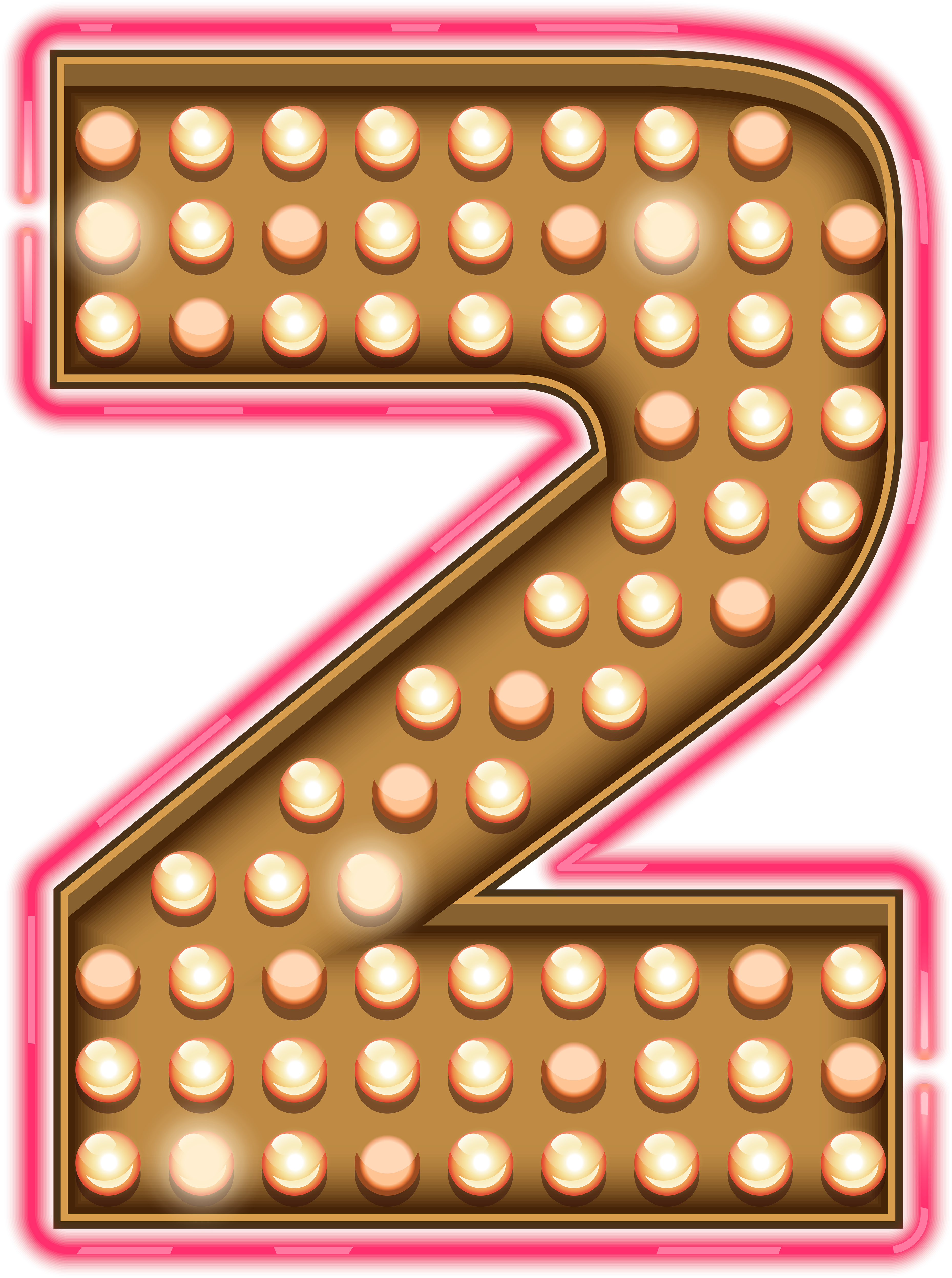 Neon Light Numbers Png (3726x5000), Png Download