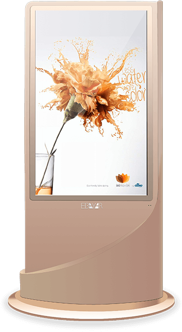 Free Standing Digital Signage Kiosk (900x720), Png Download