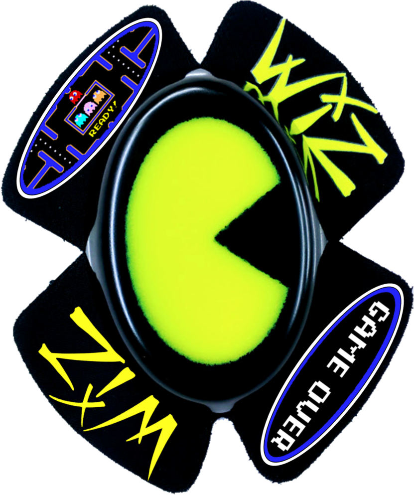 Wiz Graffix Backed Pac-man (845x1000), Png Download