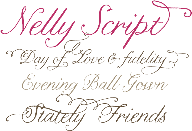 Nelly Script Font Sample (680x465), Png Download