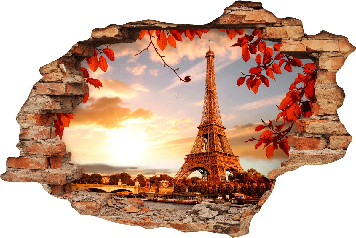 Sticker Muraux Trompe L'oeil (1200x1200), Png Download