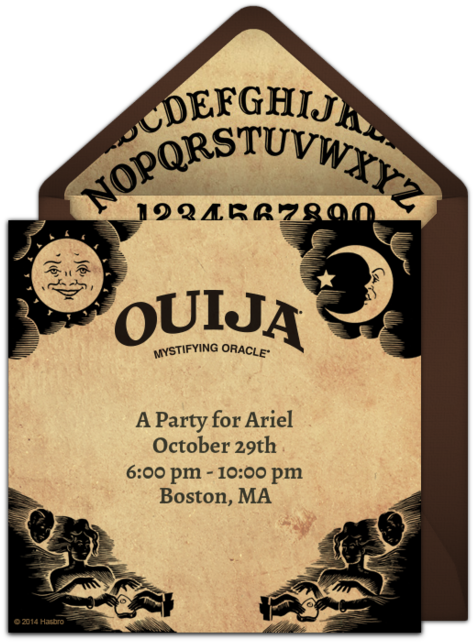 Ouija Fright Night Online Invitation (650x650), Png Download