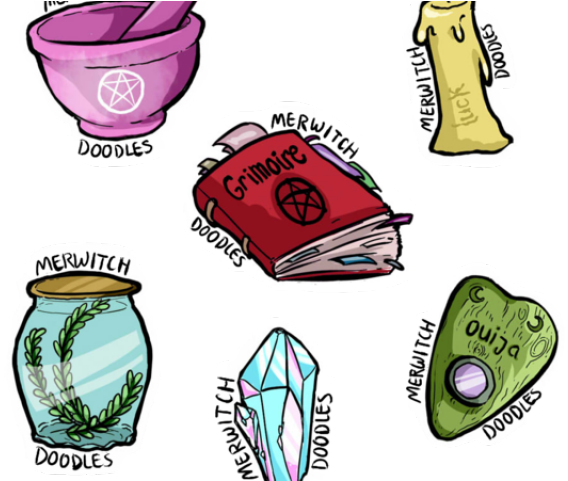 Ouija Board Clipart Witchy (640x480), Png Download