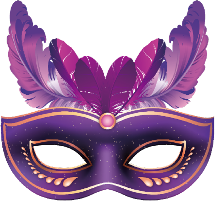 Mascara Antifaz Violeta Venecia (1024x1024), Png Download