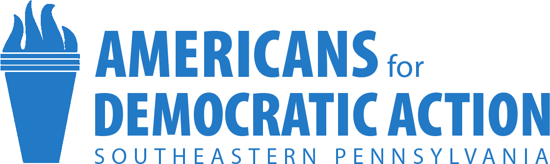 Americans For Democratic Action Southeastern Pennsylvania (1142x345), Png Download