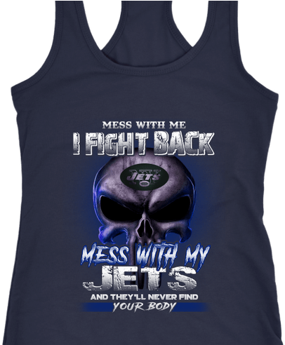 Nfl Mess With Me I Fight Back Mess With My New York (800x491), Png Download
