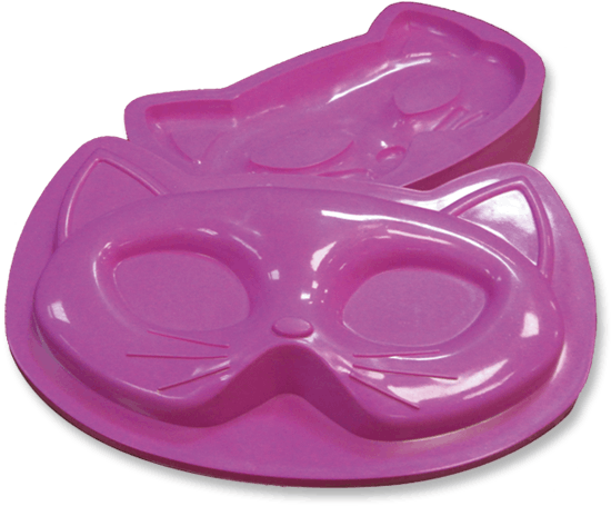 Molde Para Fomi Antifaz Gata Grande X 1 Plast (600x600), Png Download