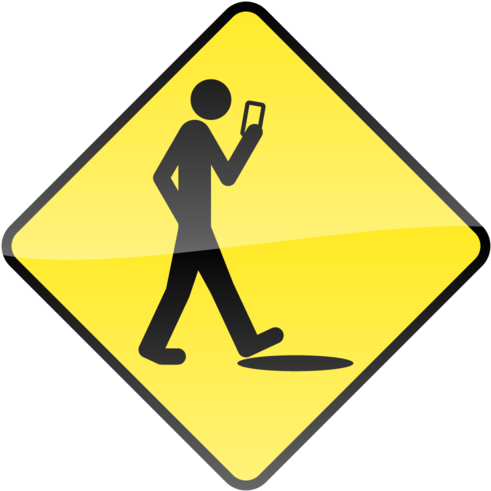 Smart Phone, Stupid Human Vector Sign (700x490), Png Download
