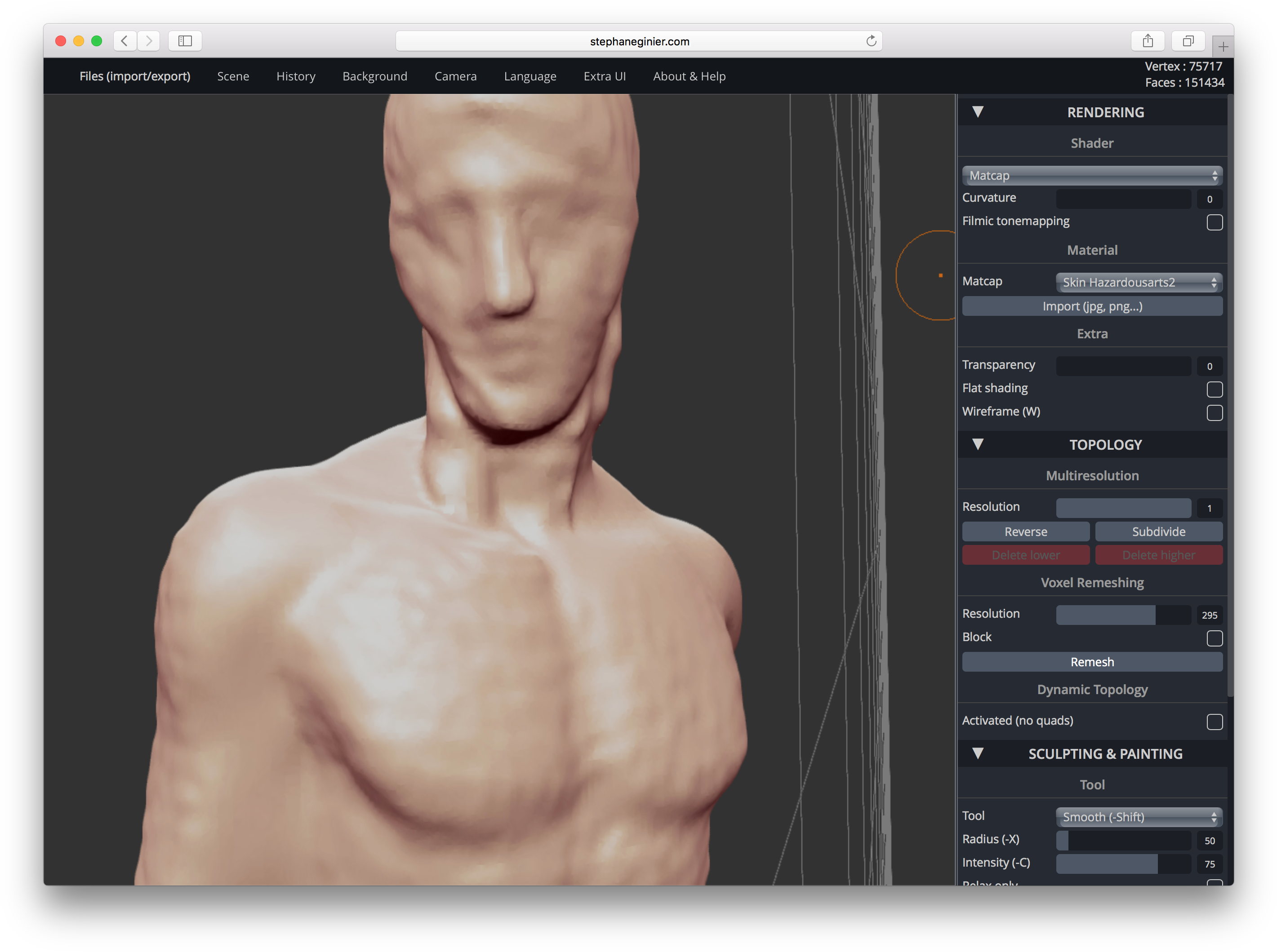 There's A Sculpting Tool Called Sculptgl , It's Totally (2872x2142), Png Download