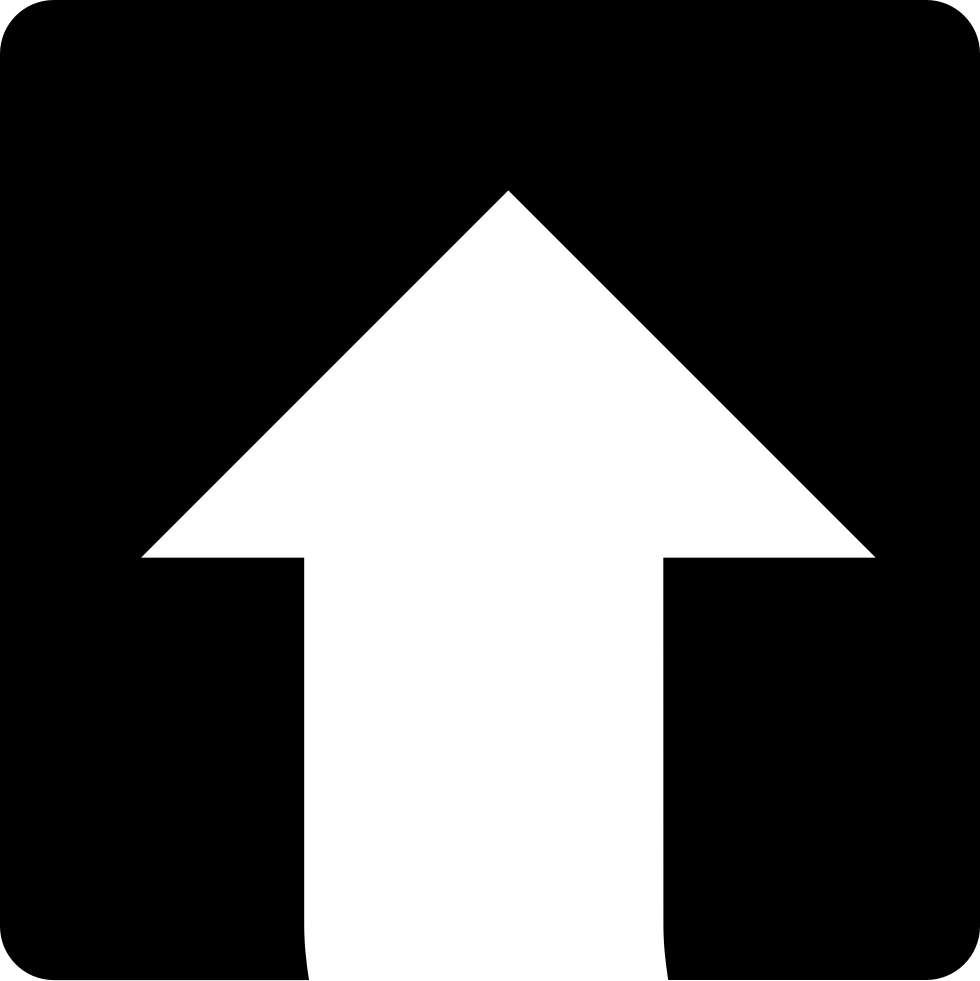 Up Arrow In A Square Button Comments (980x981), Png Download