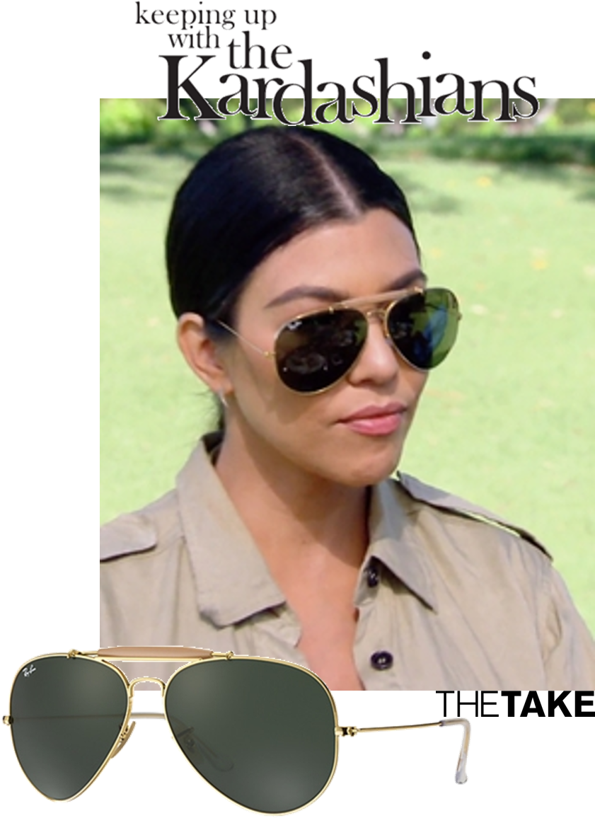 Ray-ban Outdoorsman Ii Sunglasses As Seen In Keeping (866x1168), Png Download
