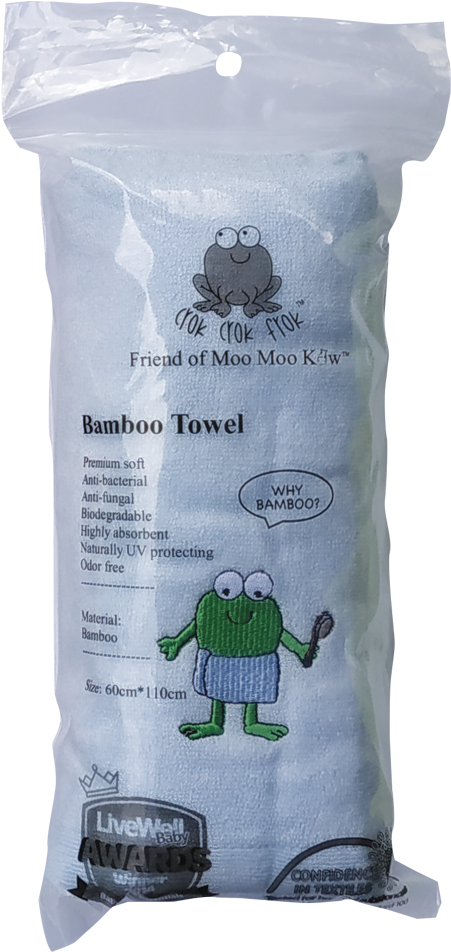 Crokcrokfrok Bamboo Towel For Baby & Kids (1000x1000), Png Download