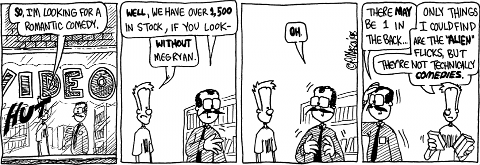 "looking For A Romantic Comedy" (960x331), Png Download