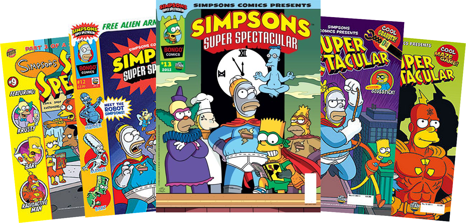 Simpsons Super Spectacular Logo (1497x717), Png Download
