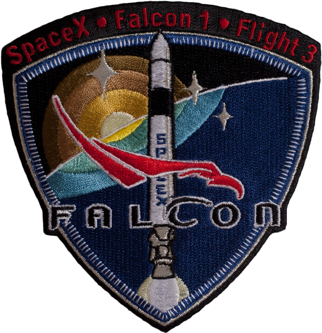 Spacex Mission Patch Falcon Flight (1000x1000), Png Download