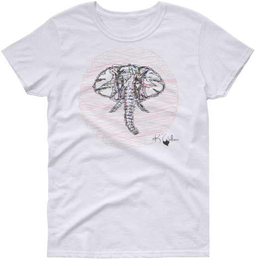 Olifant Womens Short Sleeve T-shirt (600x600), Png Download