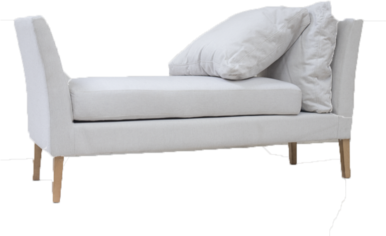 Modern Backless Sofa (960x960), Png Download
