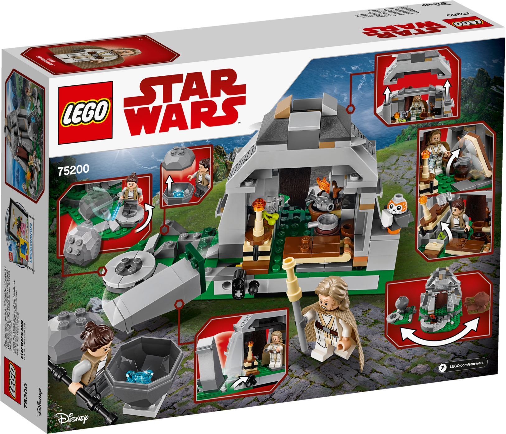 Lego Star Wars 75200 Ahch To &oslash (1626x1393), Png Download