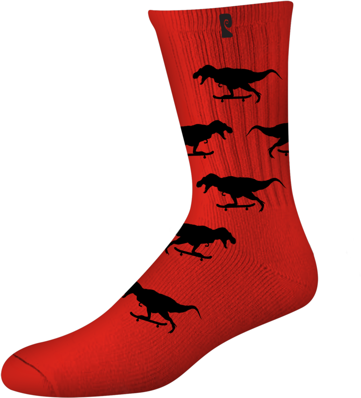 Gnar Psock - Red/black (1024x1024), Png Download