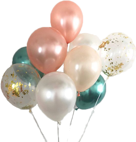 Multi Color Balloons (570x760), Png Download