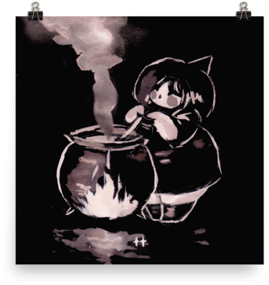 Witch Cauldron Print (600x600), Png Download