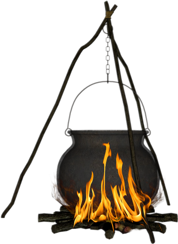 Witch Cauldron Png (585x800), Png Download