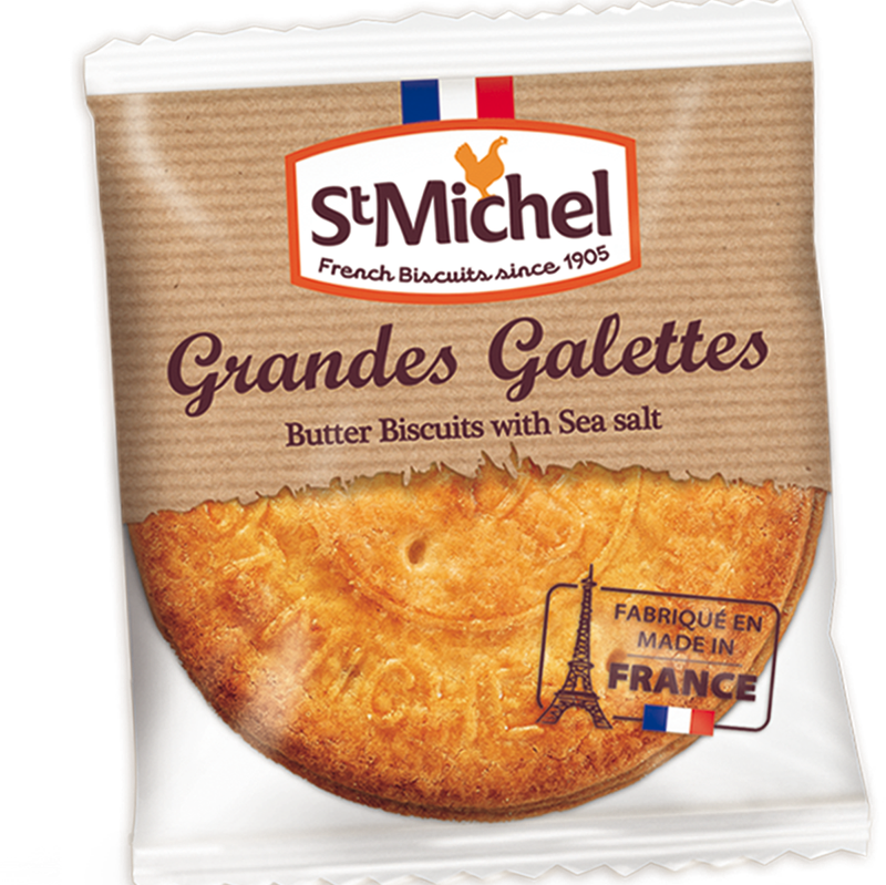 Grandes Galettes With Butter & Sea Salt, 3-pack (800x799), Png Download