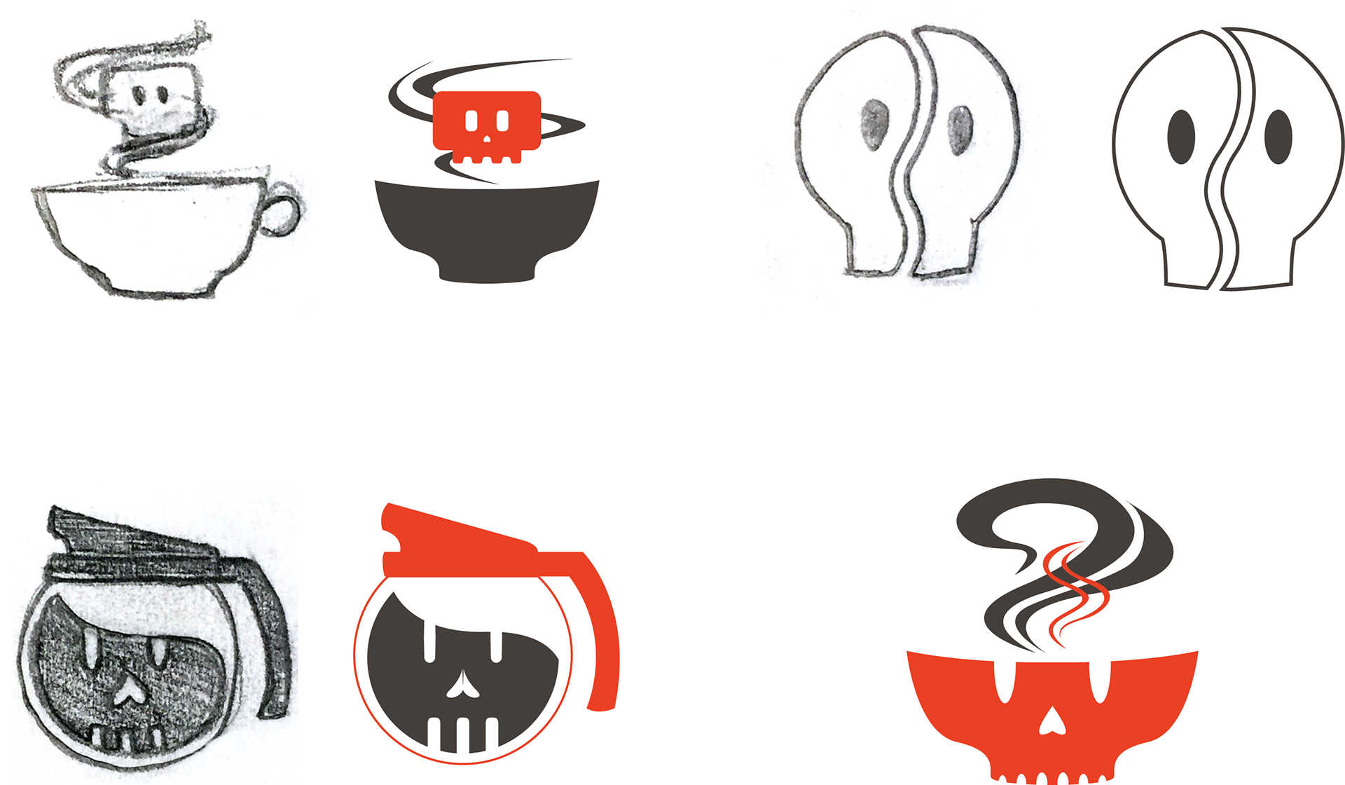 Logo Design For Death Before Decaf Cafe Opening In (1920x1120), Png Download