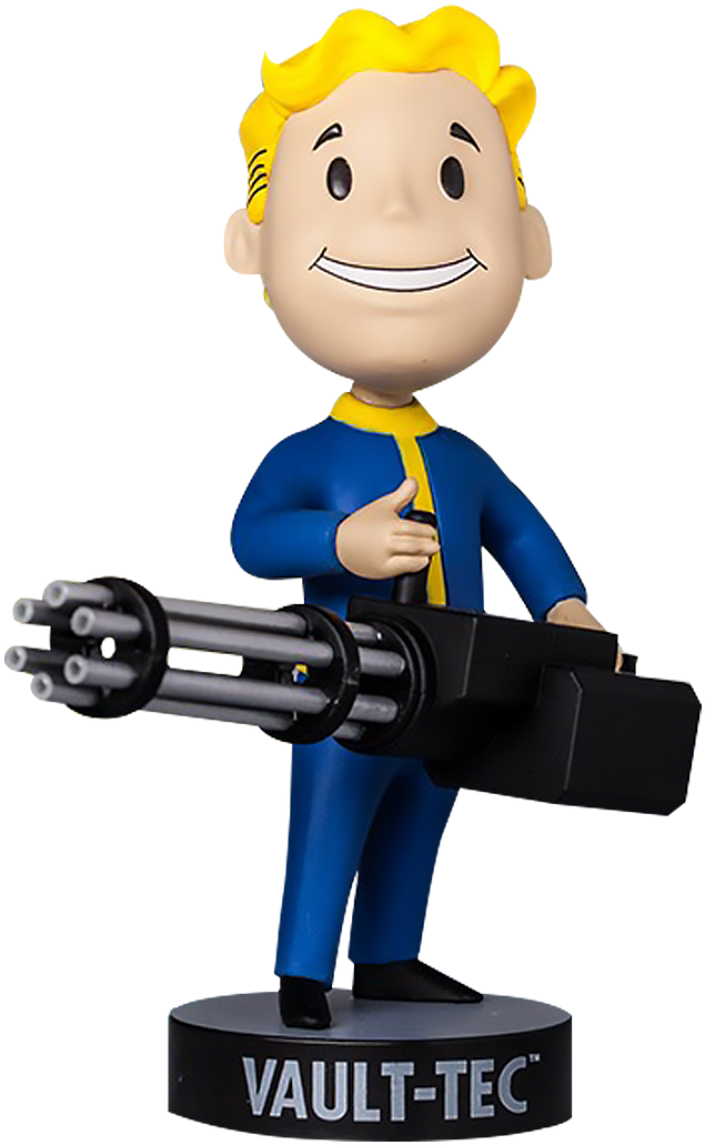 Fallout Big Guns Vault Boy 111 Bobblehead (1500x1500), Png Download