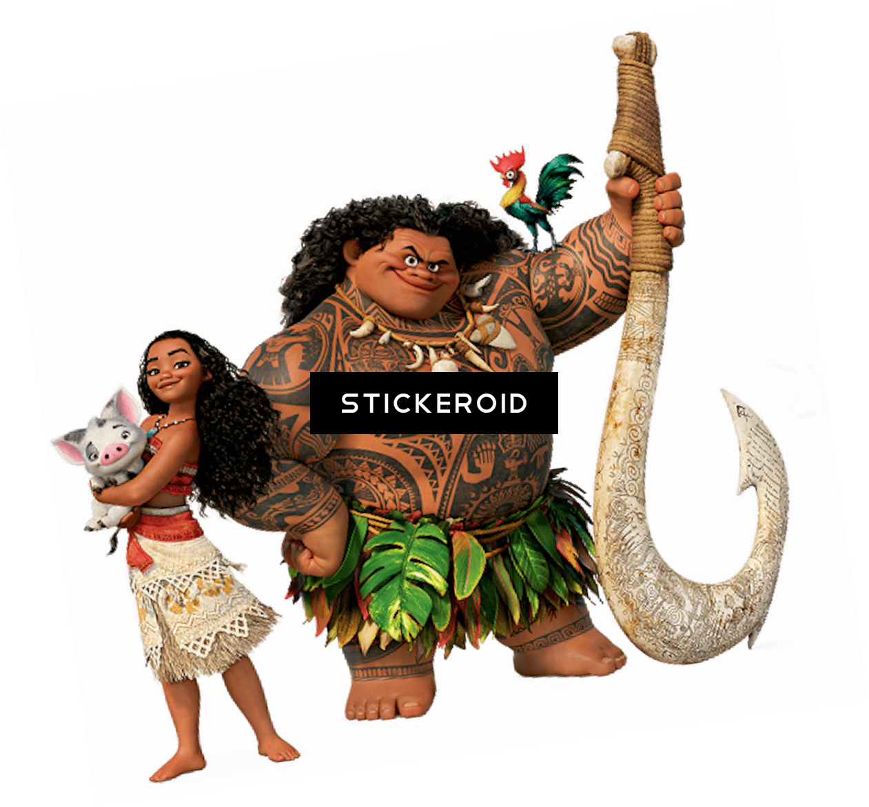 Moana Group (1261x1171), Png Download