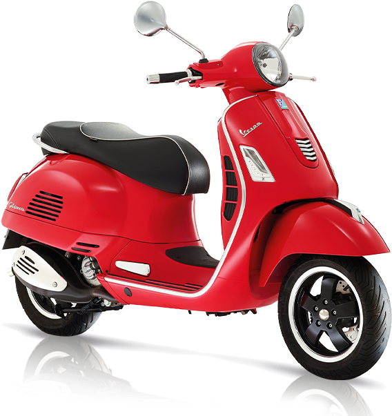 Gts Super 125 300ie Red (900x650), Png Download