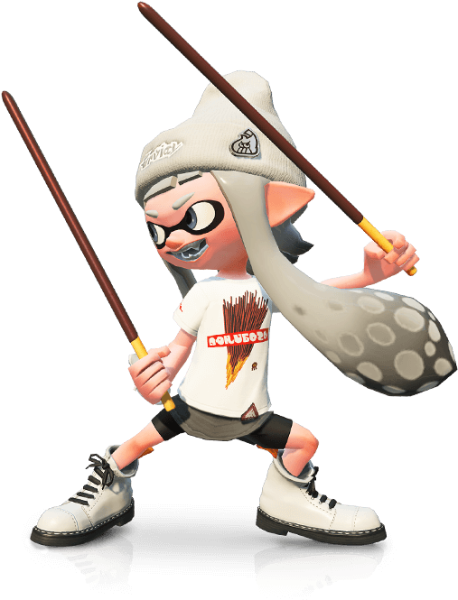 Inkling Girl Pocky X Splatoon (506x1173), Png Download