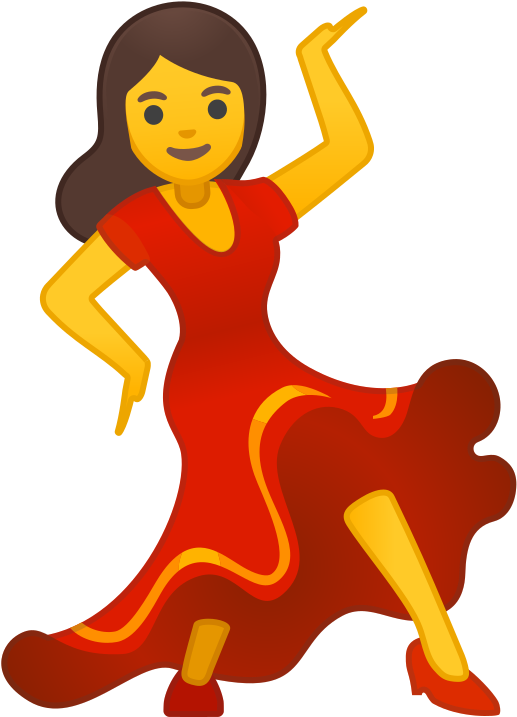 Dancing Emoji Woman Dancing Emojipedia Noto Fonts, (768x768), Png Download