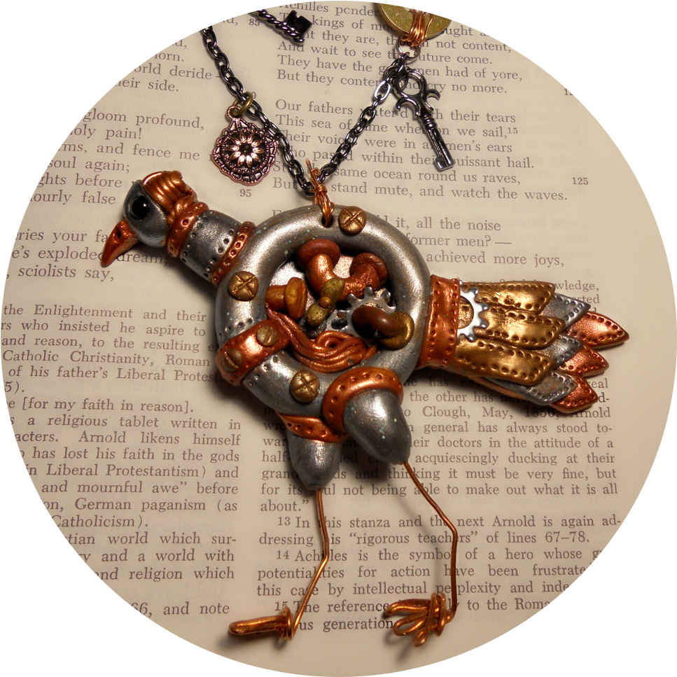 Steampunk Bird 1 (975x975), Png Download