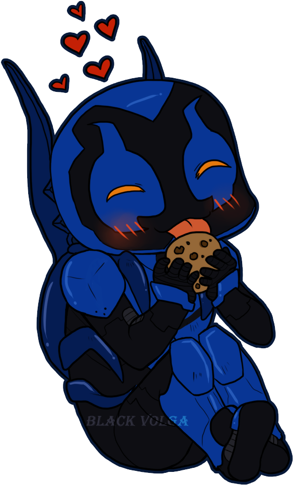 Blue Beetle From Dc (730x1082), Png Download