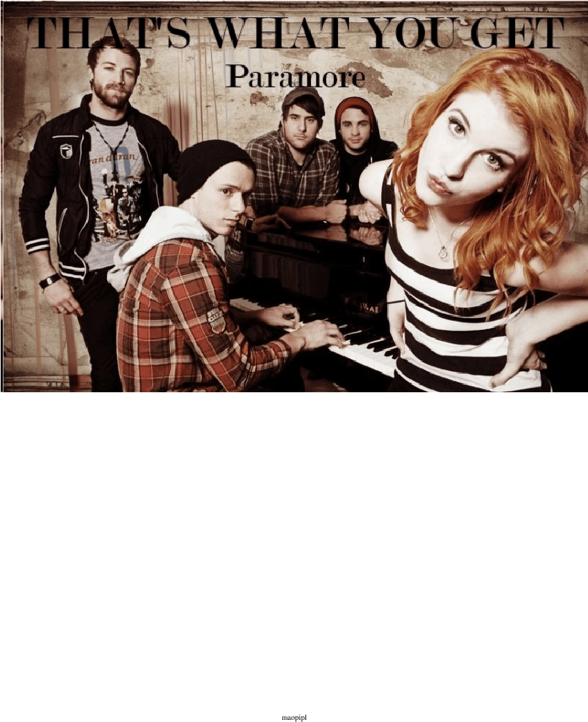 That's What You Get Sheet Music For Piano, Percussion, (850x1100), Png Download