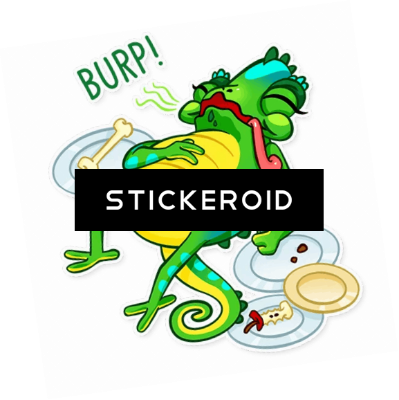 Burp Chameleon (577x578), Png Download