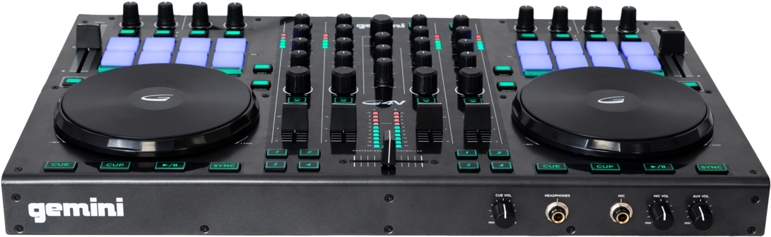 4-channel Virtual Dj Controller (1200x800), Png Download