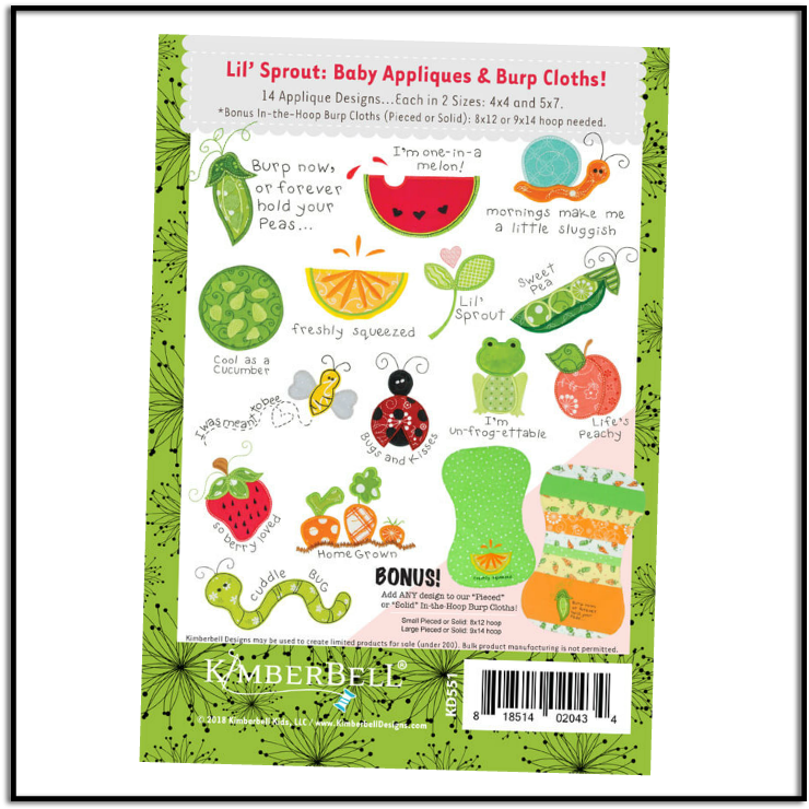 Kimberbell Lil Sprout Kd551 (740x740), Png Download