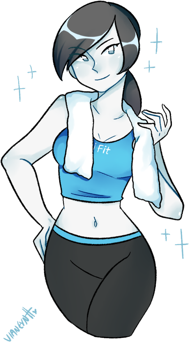 Wii Fit Trainer By Vianeyntt (656x1218), Png Download