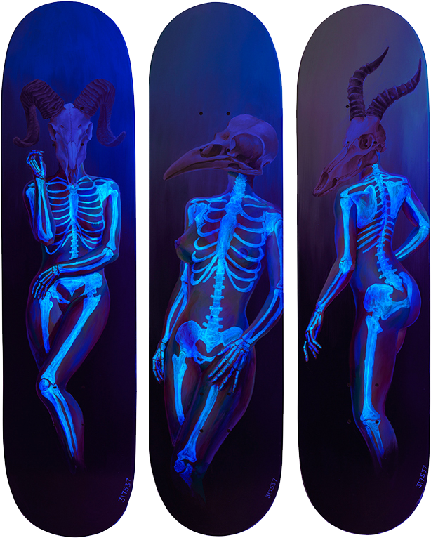 Death Of Venus Under Blacklight (646x792), Png Download